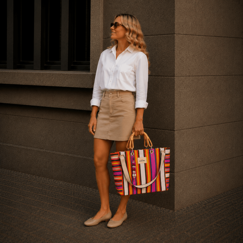 Cabas / Disco / Natural Bambou Tresse
