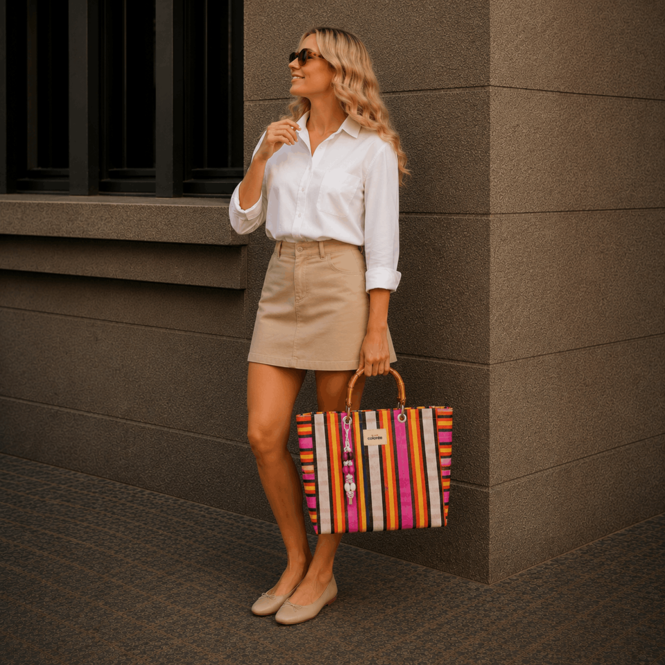 Cabas / Disco / Natural Bambou