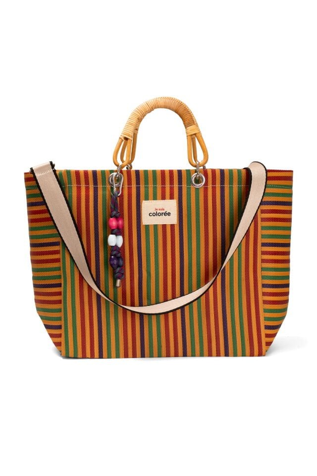 Cabas / Safran / Natural Bambou Tresse