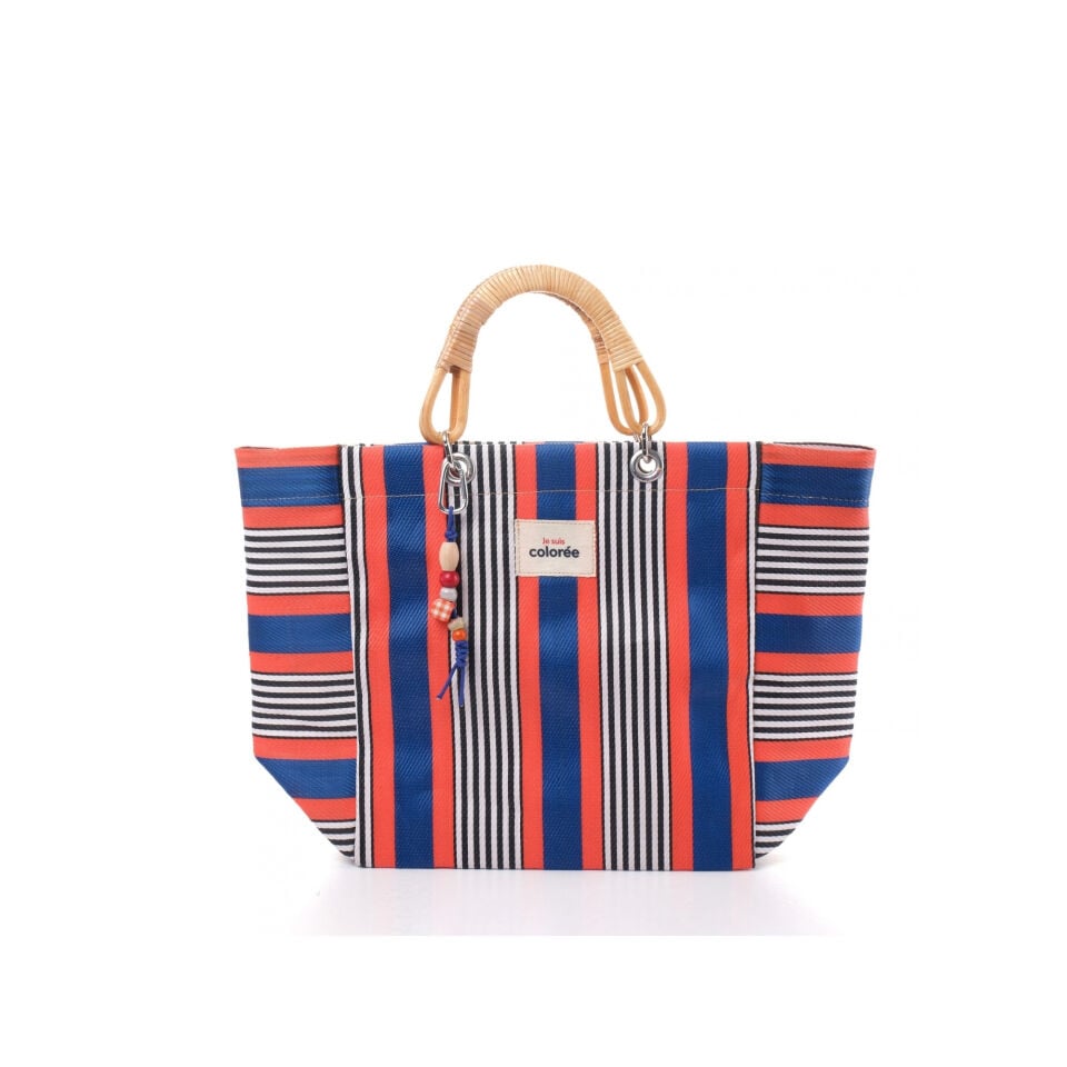 Cabas / Corail / Natural Bambou Tresse