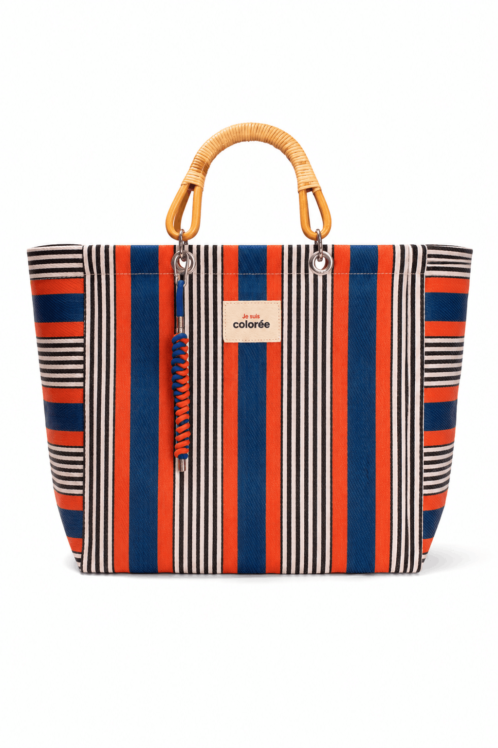 Cabas / Corail / Natural Bambou Tresse