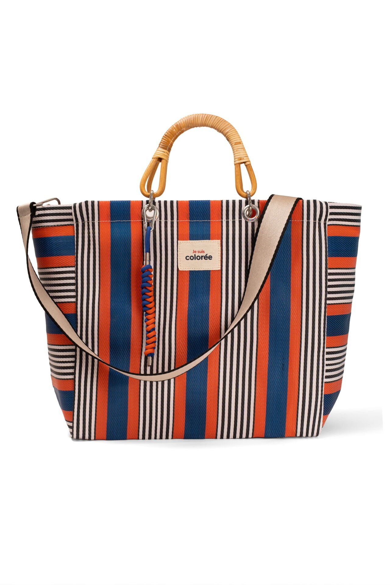 Cabas / Corail / Natural Bambou Tresse
