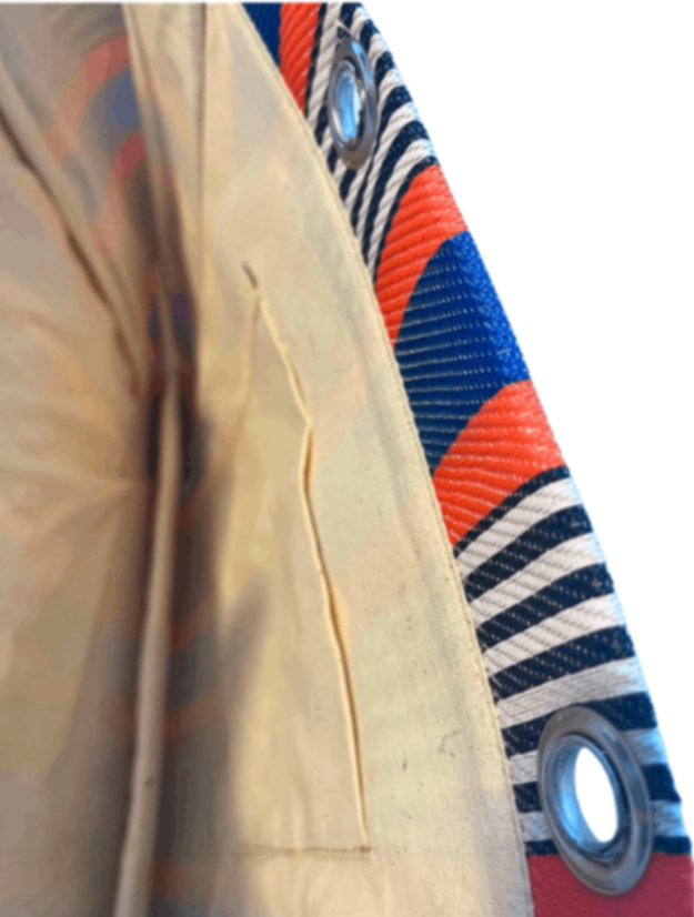 Cabas / Corail / Natural Bambou Tresse