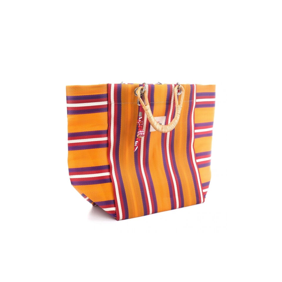 Cabas-X / Mandarine / Natural Bambou Tresse