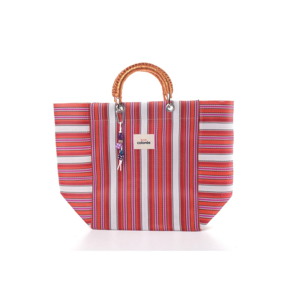 Cabas-X / Cerise / Crochet