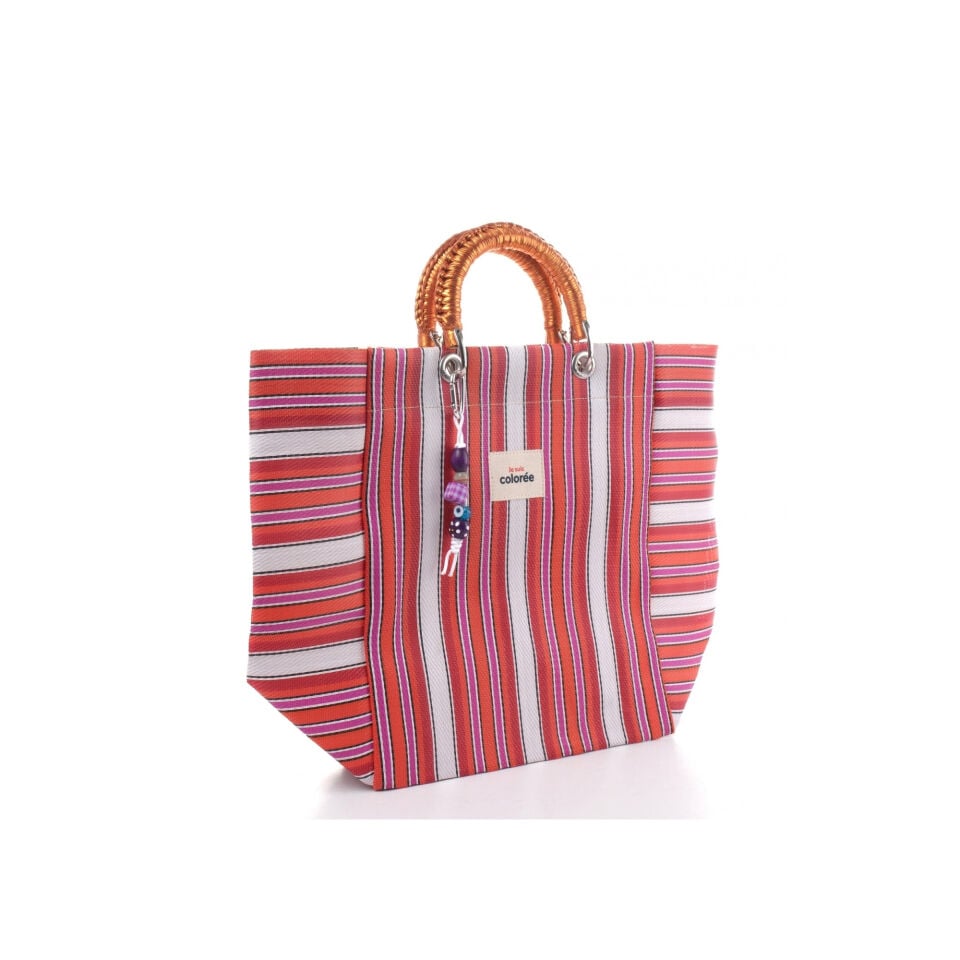 Cabas-X / Cerise / Crochet